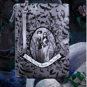 Corpse Bride Wristlet Zipper Bag PU 9x12 Romwe